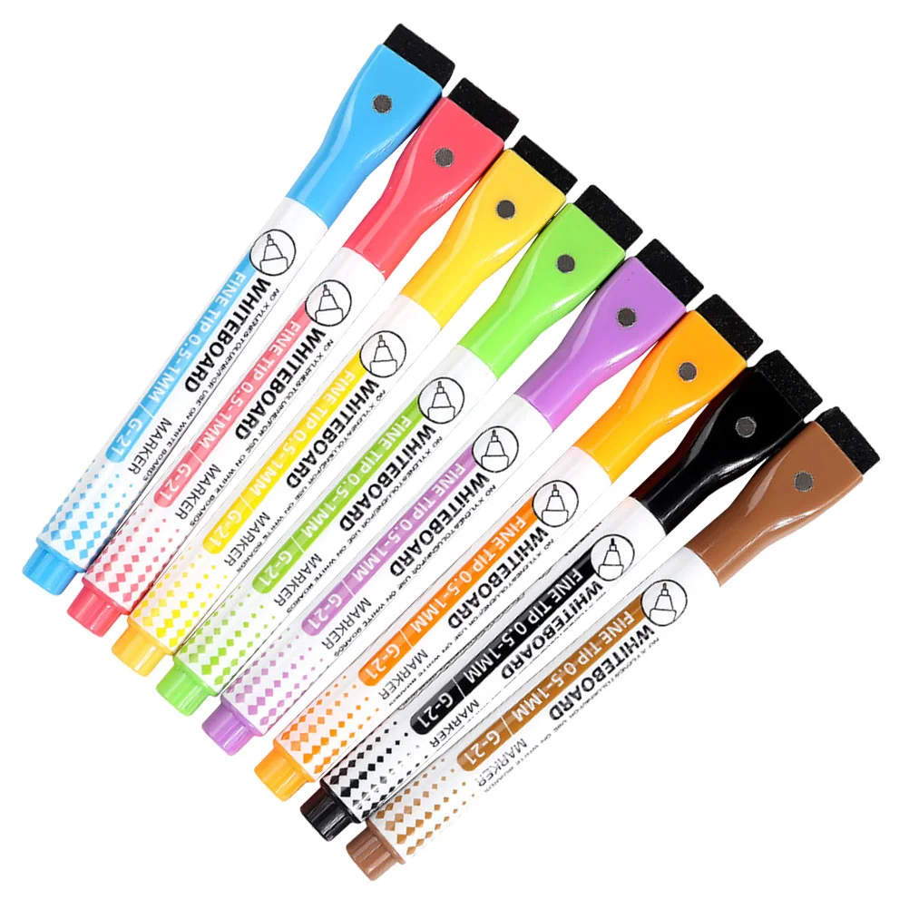 세척 가능한 마커 펜, 마크 펜, 세척 가능한 마그네틱 화이트보드, 그래피티 닦기, 8 개