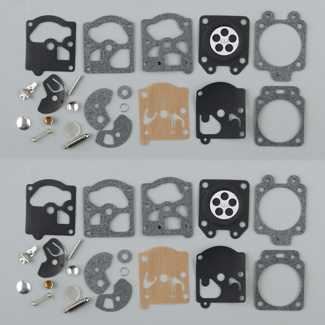 LETAOSK 2 Sets Carburetor Diaphragm Gasket Repair Kits Fit For Walbro