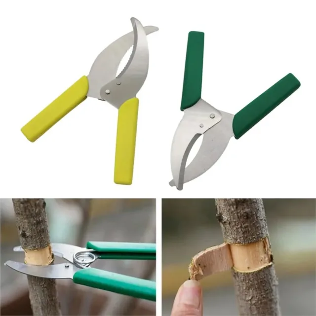 Garden Scissors Ring Shape Grafting Cutting Shears Orchard Fruit Tree Peeling Bark Stripping Cutting Shears Knife Hand Tools 2