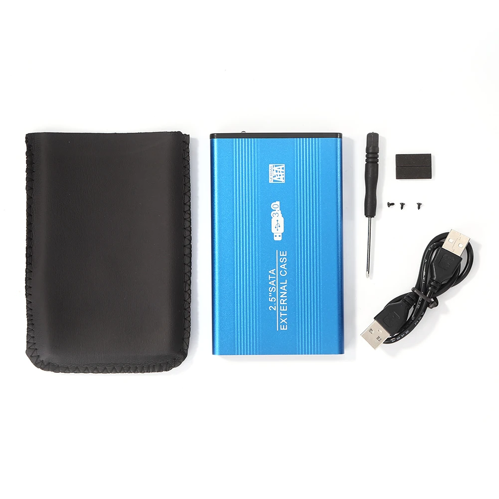 알루미늄 합금 2.5인치 외장형 HDD SSD 박스 USB SATA3.0 하드 드라이브 디스크 6GB