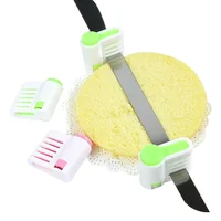 Trancheur de gâteau réglable à 5 couches, couteau à pain, séparateur de coupe, niveleur de Toast, fixateur pour outil de cuisson de cuisine, 2 pièces/ensemble 2