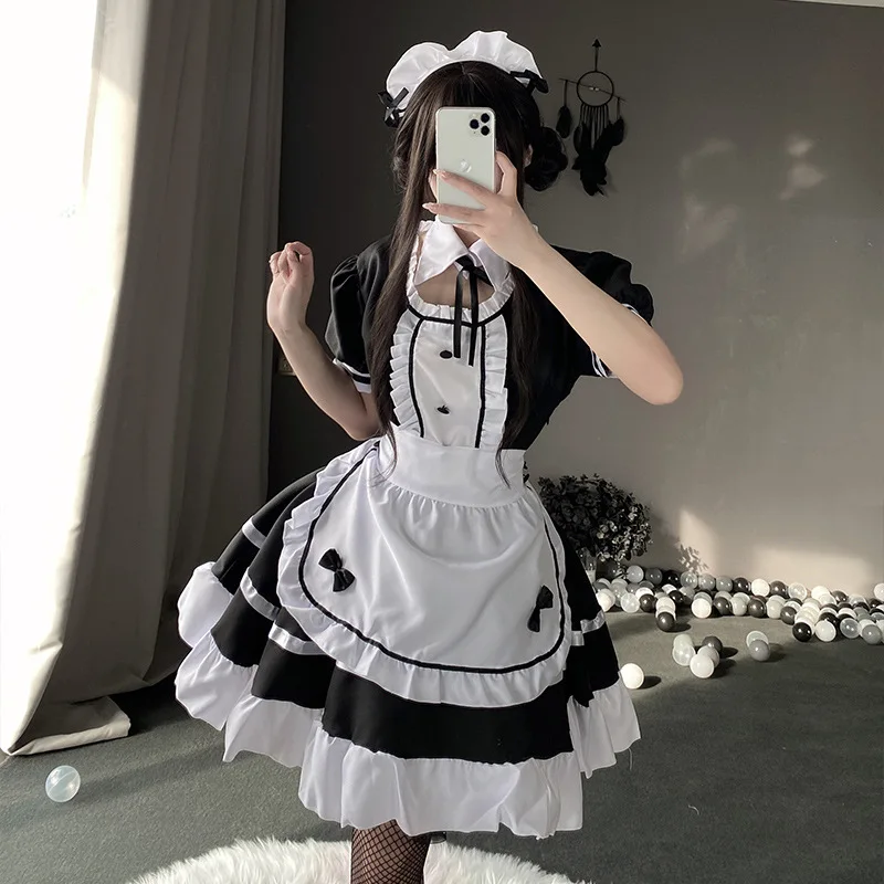 Anime Fire Emblem If Felicia Maid Lolita Dress Fancy Gothic Cosplay Costume  Custom Made Any Size 