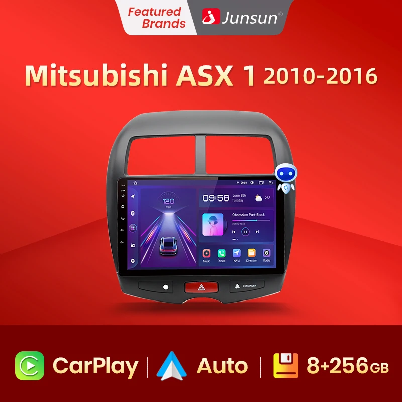 Junsun V1 Pro 8G + 128G для Mitsubishi ASX 1 2010 - 2016 автомобильное радио видеоплееры CarPlay Android Авто GPS