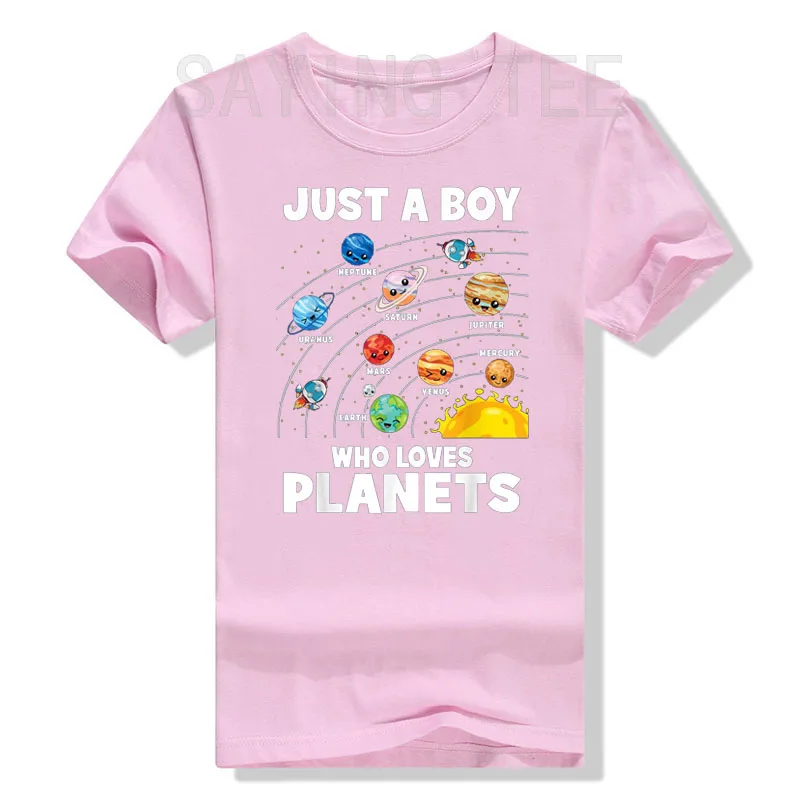 Just A Boy Who Loves Planets Solar System Astrology Space T-Shirt