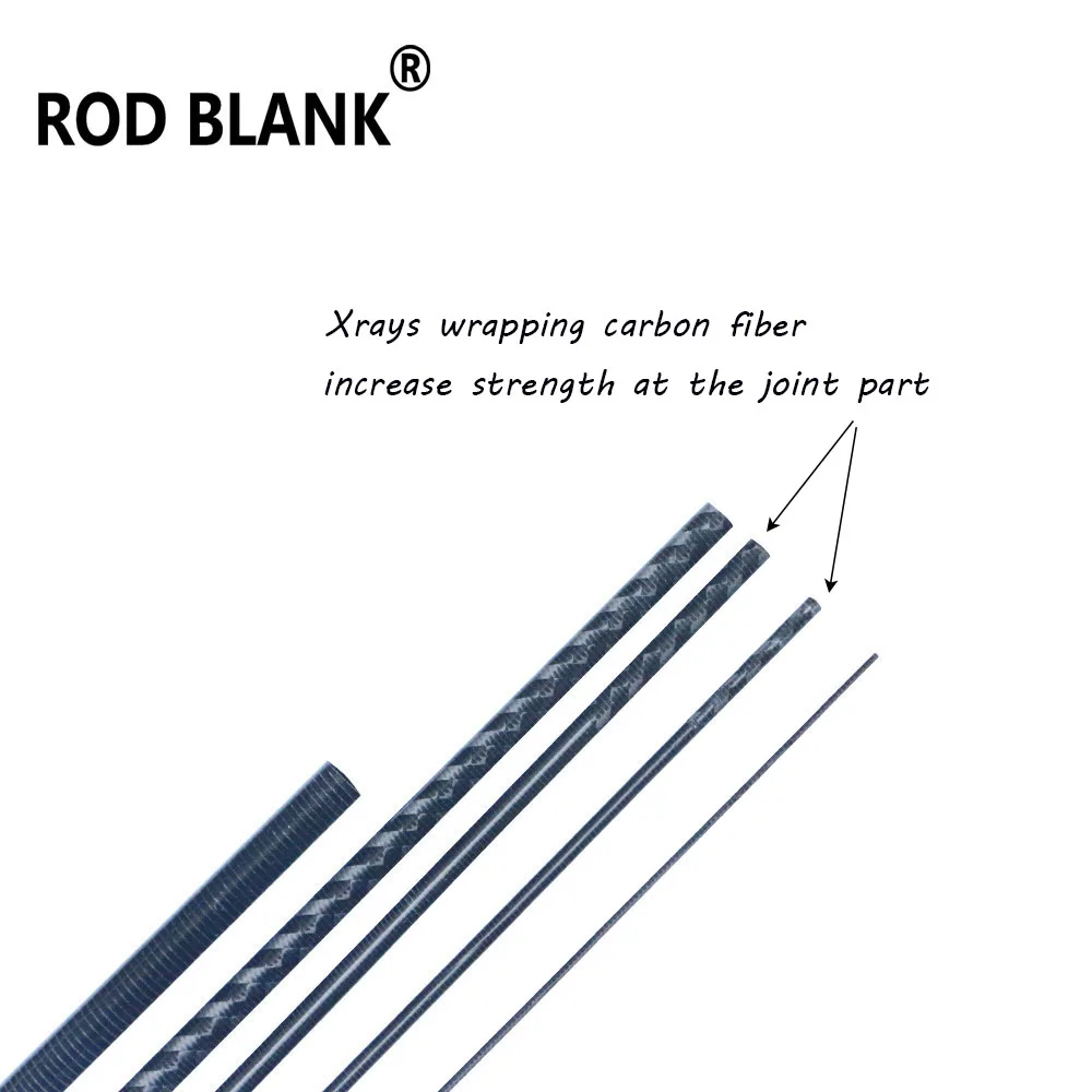 Rod Blank Sections Xrays Carbon Fiber Travel Rod Blanks