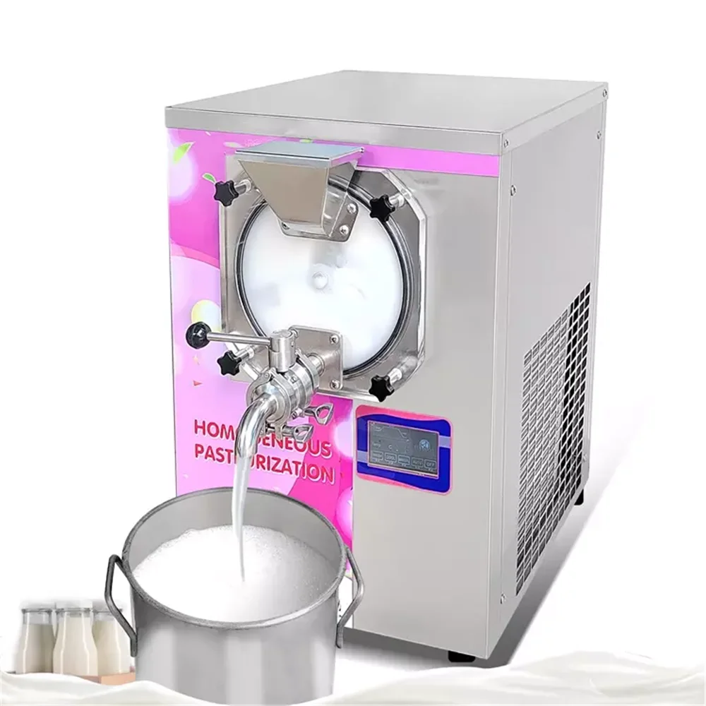 

30L /H Small Ice Cream Pasteurization Machine Milk Pasteurizer Homogenizer MixerJuice Food Sterilizers Sterilizing Machine
