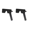 2PCS Optometry Accessories Eye Shields Eye Shields Vision Adjustment Ruler Test Eyesight  Black 1