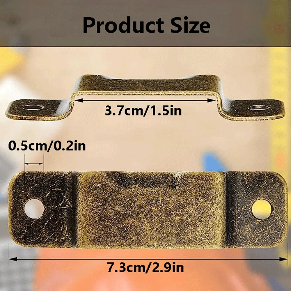 4pcs Vintage Tape Measure Clips Metal Tape Measure Hanger Carrier Leather Tool Waist Pocket Bag Clip Portable Tool Bag Holder 3