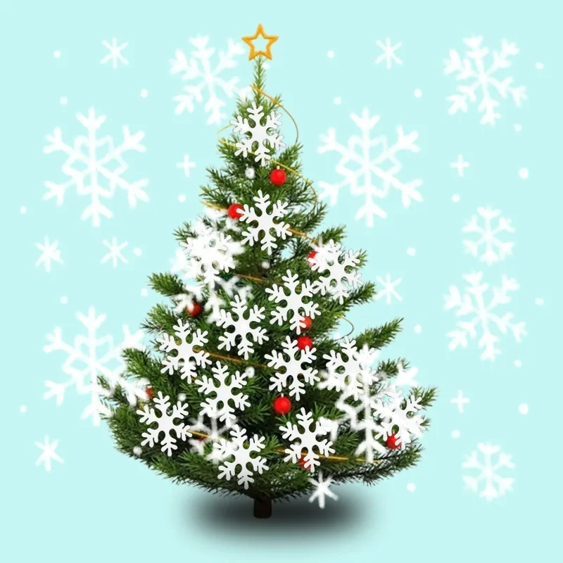 Foam Snowflake Christmas Decorations Hanging Ornaments