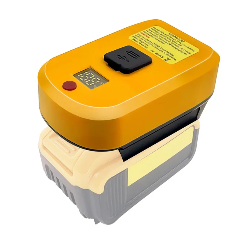 Adapter Charger for Makita/Bosch/Milwaukee/Dewalt 18V Li-ion Battery With USB Ty