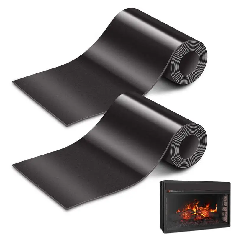 

Fireplace Draft Cover Magnet Black Fire Place Screen Fireplace Covers To Block Cold Air From Vent To Prevent Heat Loss 2 PCS