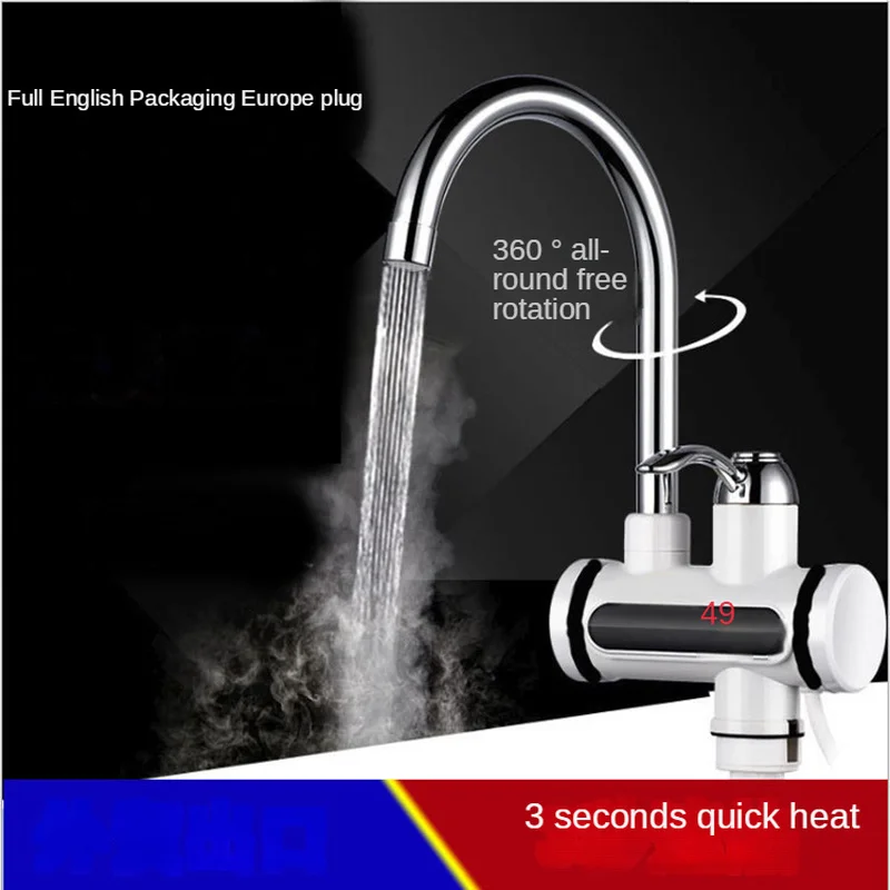 Electric Faucet Water Heater Temperature Display Instant Hot Water heaters  Kitchen Tankless water heating - AliExpress
