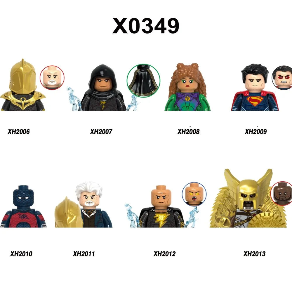 

X0349 Doctor Fate Black Adam Cyclone Superman Kent Nelson Anime Bricks Mini Action Toy Figures Building Blocks Gifts