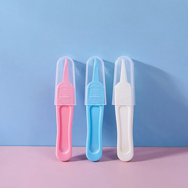 Baby Nose Dropper Clip Newborn Nostril Cleaning Tweezers Baby Daily Care Safety Tweezers Round Head Clip Accesorios