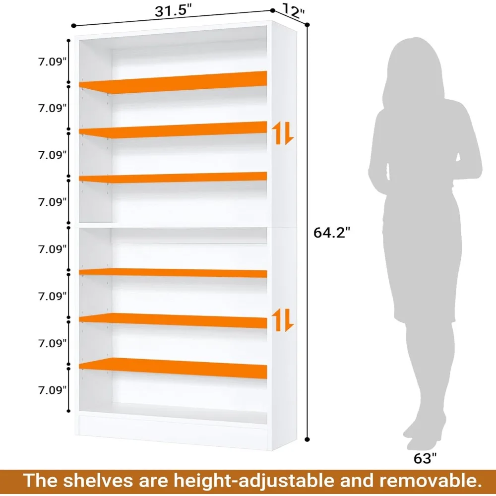 tall shoe cabinet, 9-tier shoe storage cabinet with adjustable shelves, freestanding wood shoe rack organizer cabinet for close