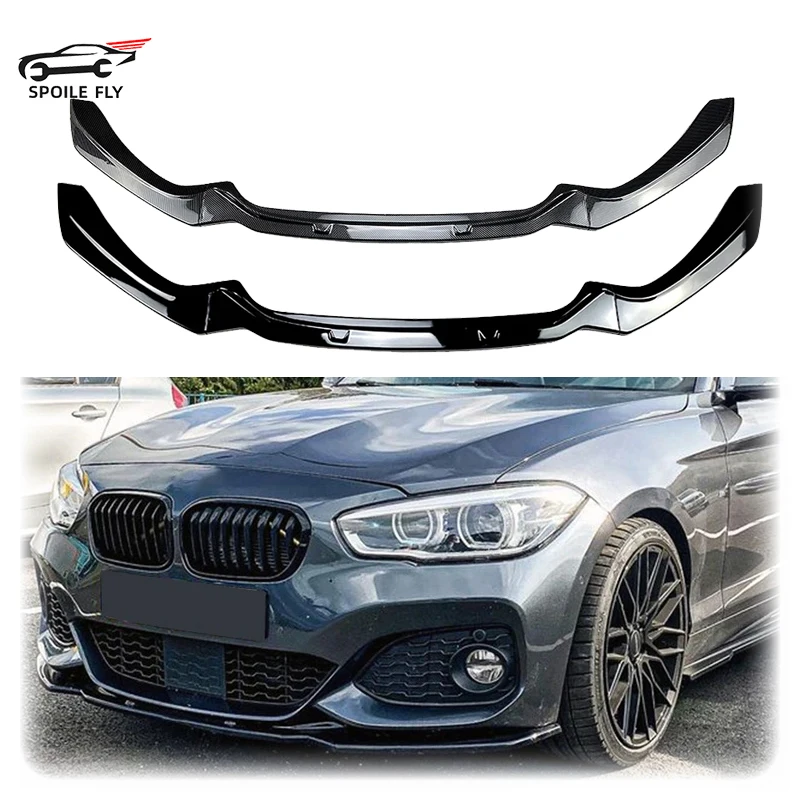 

3 PCS 2015 To 2019 For BMW 1 Series F20 F21 M-Pack Front Bumper Lip Spoiler Diffuser Splitter High Quality ABS Cover Body Kit