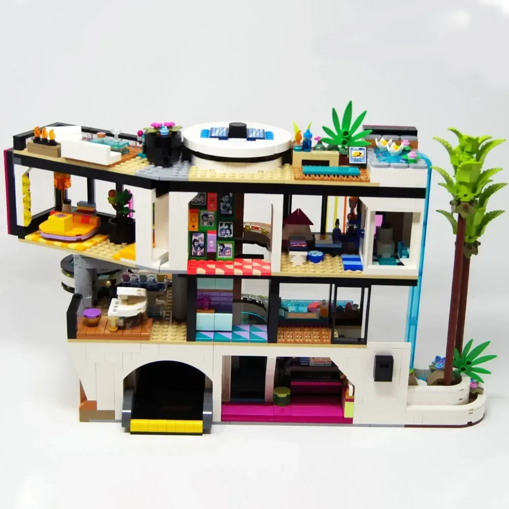 Compatible Andrea's Modern Mansion Building Block Bricks Set Villa House Street View Ideas Children Toy For Friends Gift