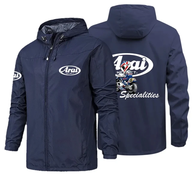 ARAI Men's Waterproof Motorcycle Jacket with Hood 4