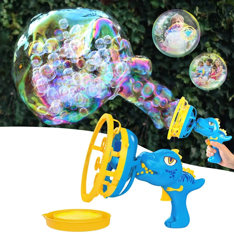 Bubble Gun Bubble Machine Dinosaur Bubble Machine Toys Suitable for Children and Toddlers Bubble Gun Party Gifts Birthday