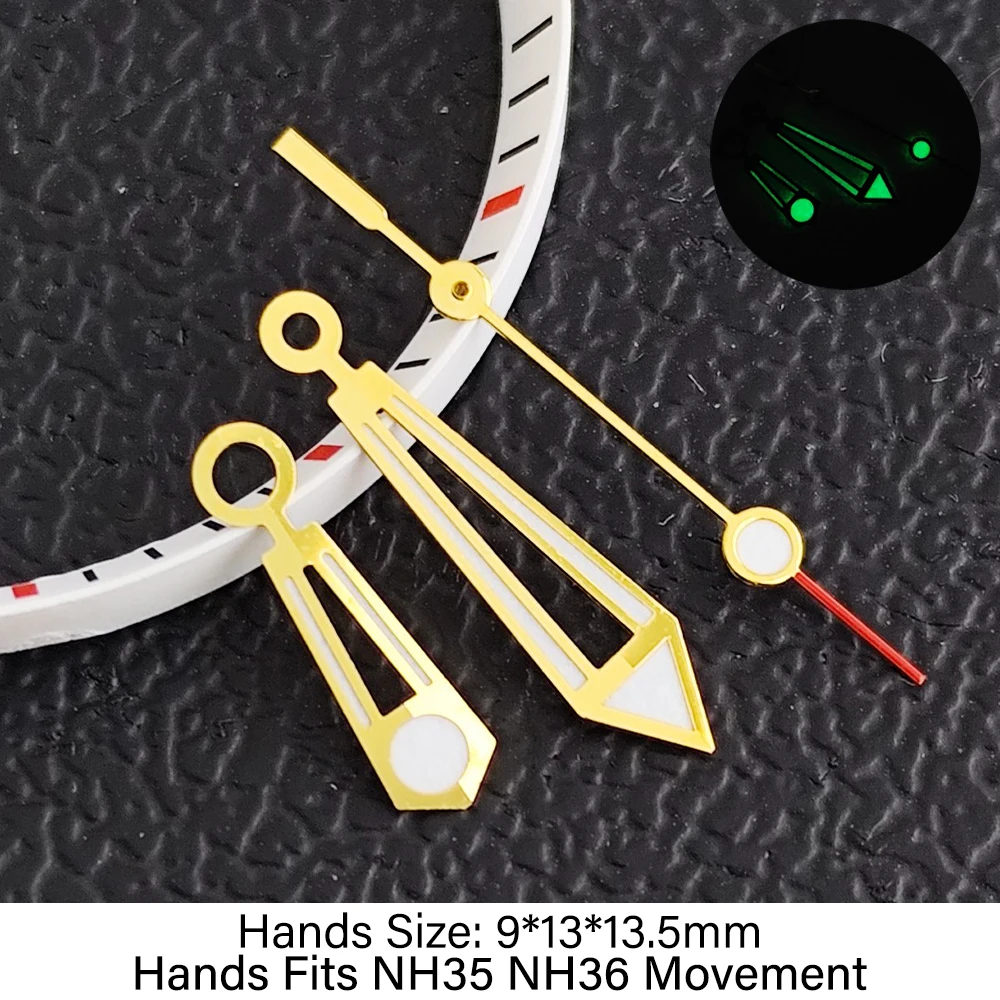 Green Luminous Watch Hands for Mechanical Movements - Replaceable Accessories