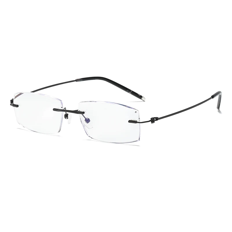 ZIROSAT 8581 Reading Glasses Men Anti Blue Rays Presbyopia Eyeglasses Computer Frameless with +1.0+1.5+2.0 +2.5 +3.0 +