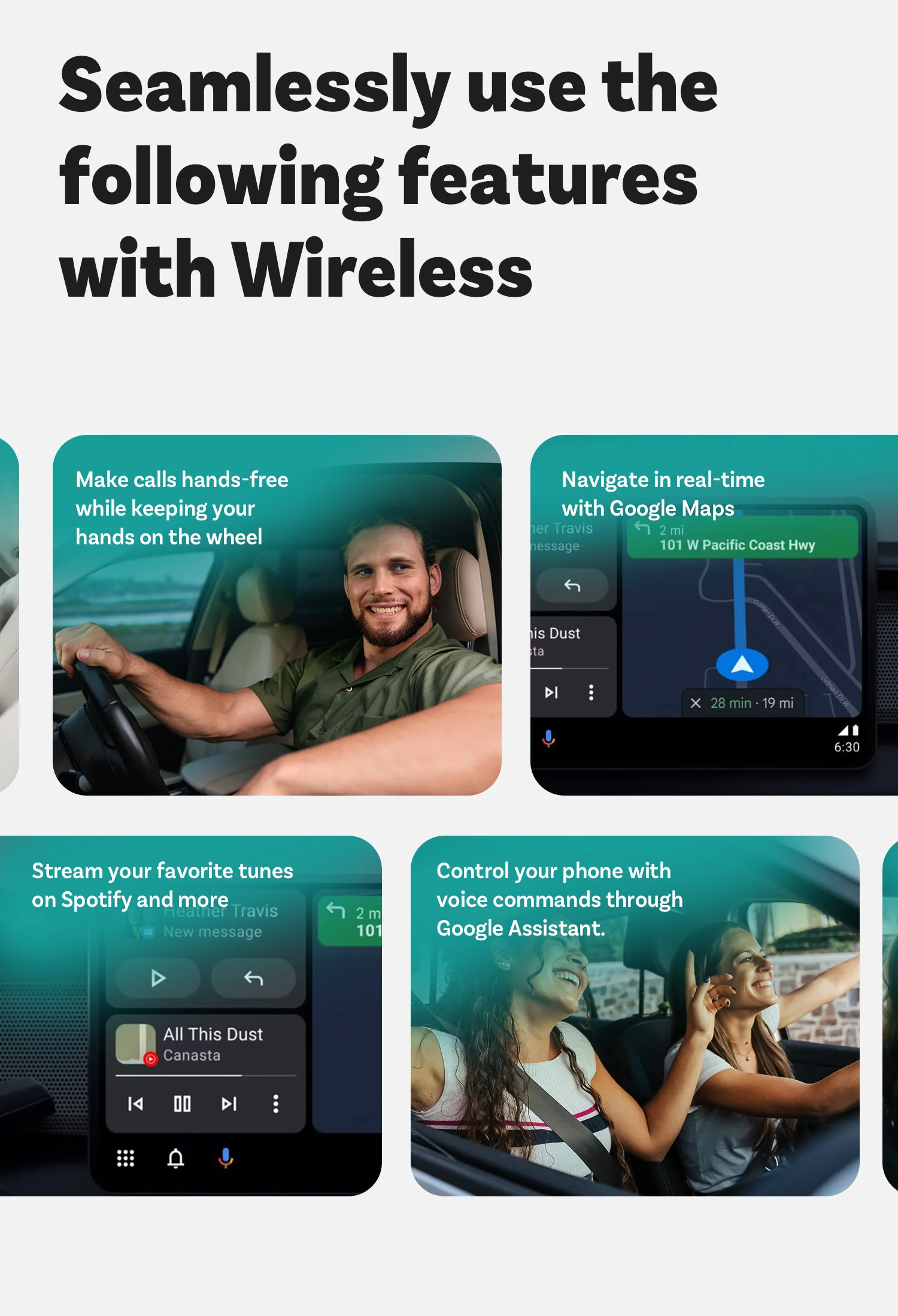 A2Air Wireless Android Auto Adapter Wired to Wireless USB Dongle NFC Connection