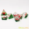 Bescon Red Ladybug RPG Dice Set of 7,  Novelty Ladybugs Polyhedral Game Dice set 4