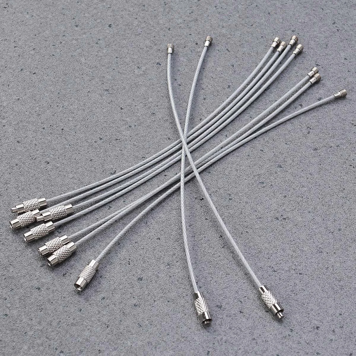 

25 Pcs Keychain for Keys Keychains Loop Ring Luggage Tags Stainless Steel