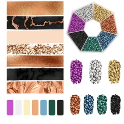 Vibrant Glass Seed Beads Collection for DIY Jewelry and Art Crafts (Metal eyeshadow)