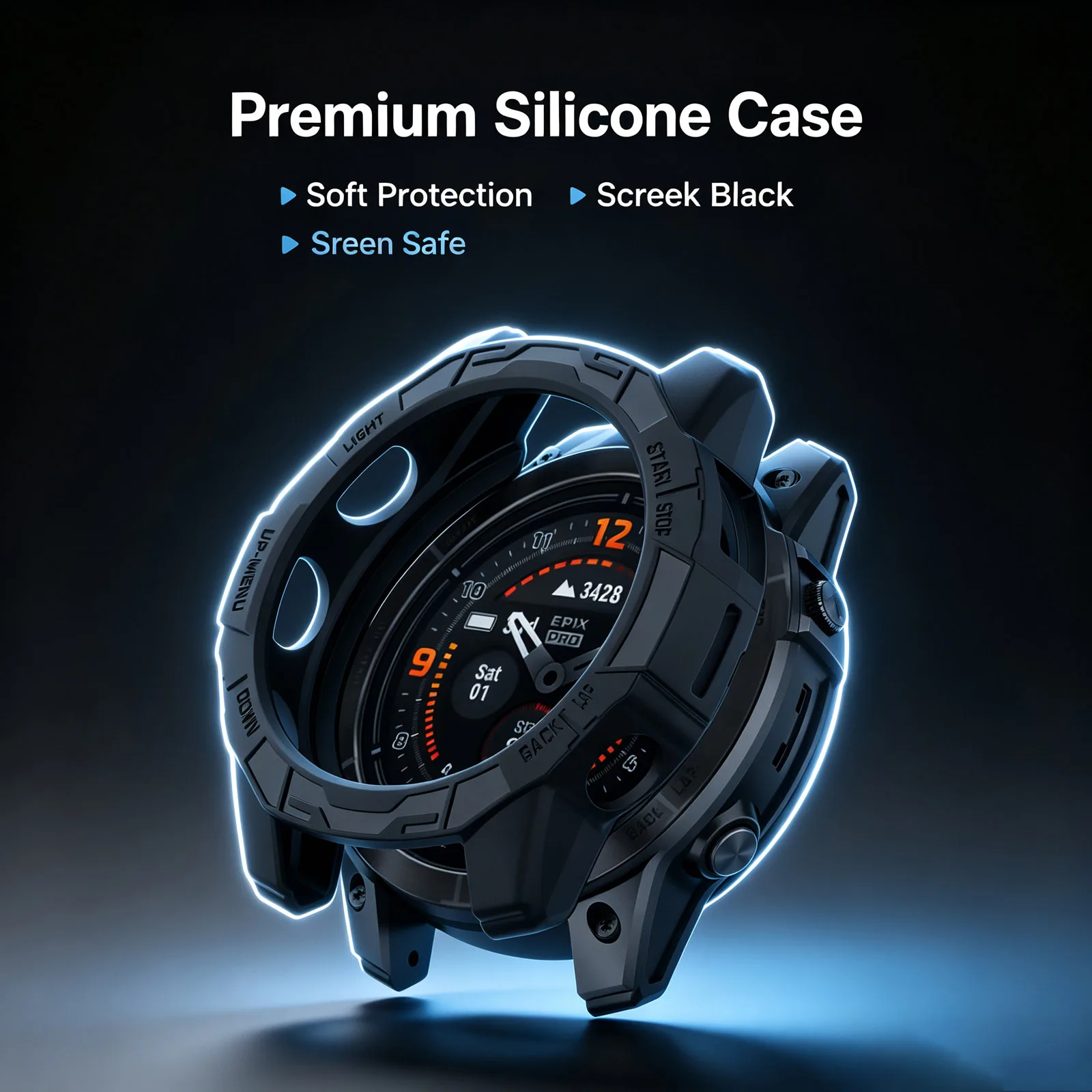 Durable Silicone Protective Bumper Case with Hollow Shell Design
