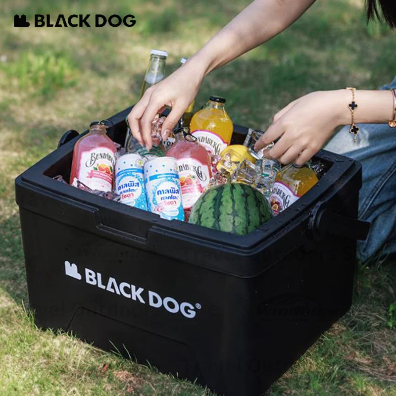 Naturehike BLACKDOG Camping Ice Box 5L/13L/25L Outdoor Large Capacity Mobile Thermal Cooler Box Fishing Incubator Car PP Bucket