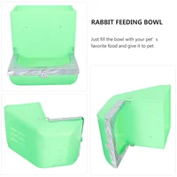 4 Pcs Feed Box Rabbits Refillable Feeder Pet Accessories – Convenient and Practical Solution for Feeding Small Animals