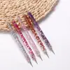5Pcs/Set Ergonomics Nail Pen Acrylic Nail Painting Pen Creative Easy to Use Nails Designs Dual Ended Drawing Manicure Tools 3