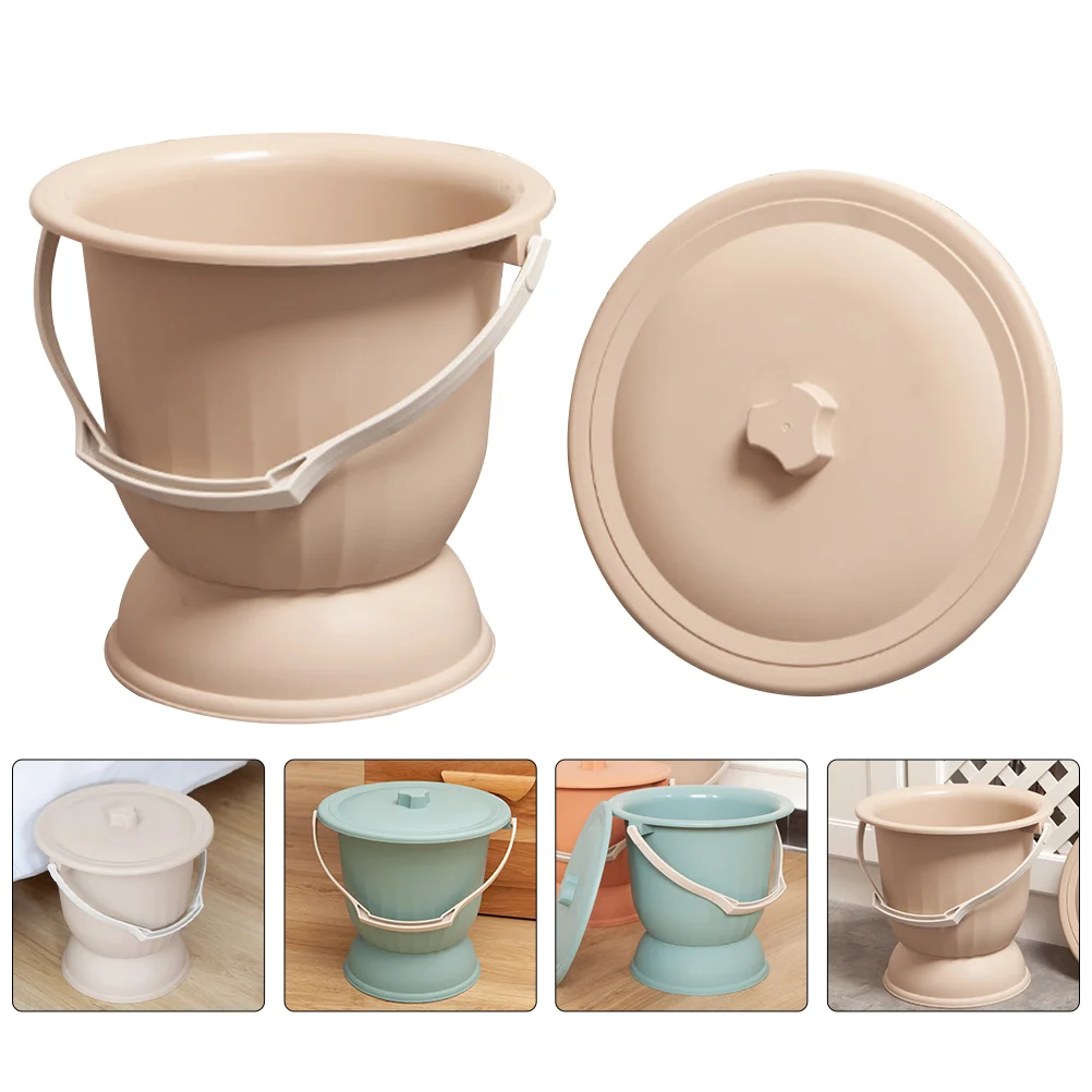 

Portable Toilet Bedpan Bedroom Urinal Plastic Spittoon Pee Pot Bucket Bedside Night Urinal Adult Patient Elderly Women