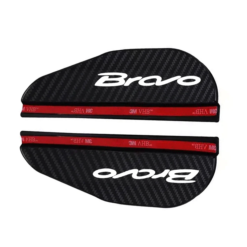 2x Car Rearview Mirror Rain Eyebrow Protector Rain Sticker for FIAT Bravo 2015 Weatherstrip Bravo Car Accessories