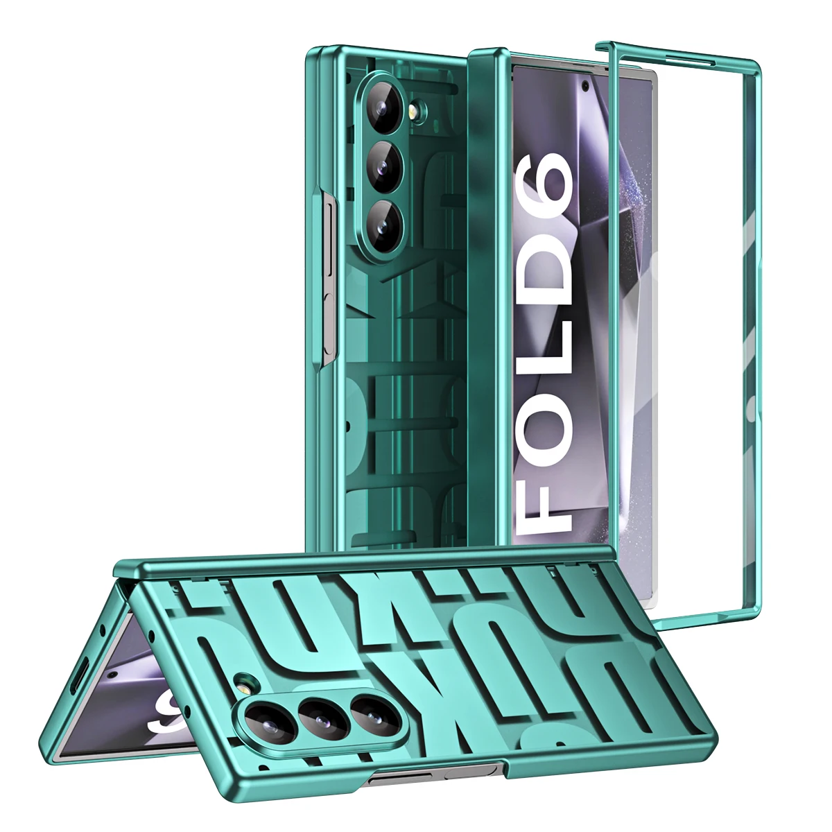 Custodia Flip Cover in Pelle di Lusso per Samsung Galaxy Z Fold 6 con Slot per Penna Pellicola Protettiva in Vetro per Schermo_voghion.com