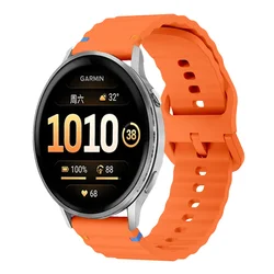 Soft Wave Silicone Sports Wristband - Comfortable Strap for Active Lifestyles (Orange)