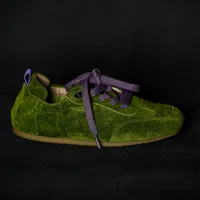 Sandales en cuir véritable en daim de vache pour femmes, plates-formes compensées, chaussures Mary Jane en caoutchouc, pantoufles, mode de luxe 5