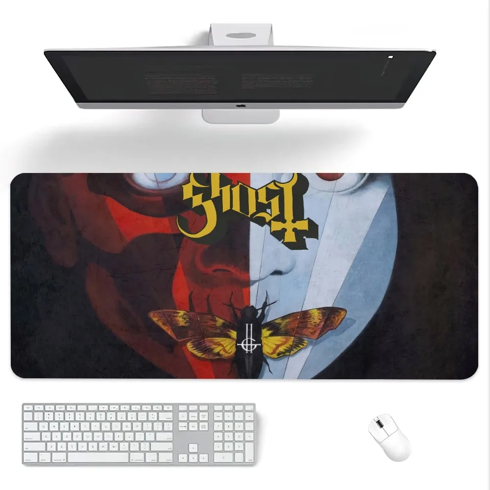 Rock Band Ghost 13 commandments Mouse Pad Computer Laptop Gaming Office Wrist Guard Non Slip Keyboard Pad 6