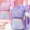 New Primary School Backpack Cute Colorful Book Bags for Girls Princess School Bags Waterproof Children Rainbow Series Schoolbags 1