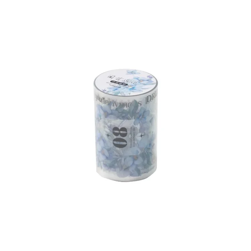 1Roll Speak Series INS Flower Handbook DIY Decorative PET Tape Smell the Flowers Stickers Adhesives Scrapbook 60mm*2m 5