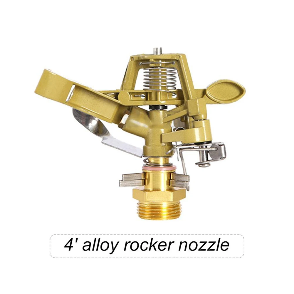 

1 PC Nozzle 4-point Thread Interface Adjustable Brass Water Volume 0.8-1.5l/h 10-15m Water Distance 11x10x5.5cm