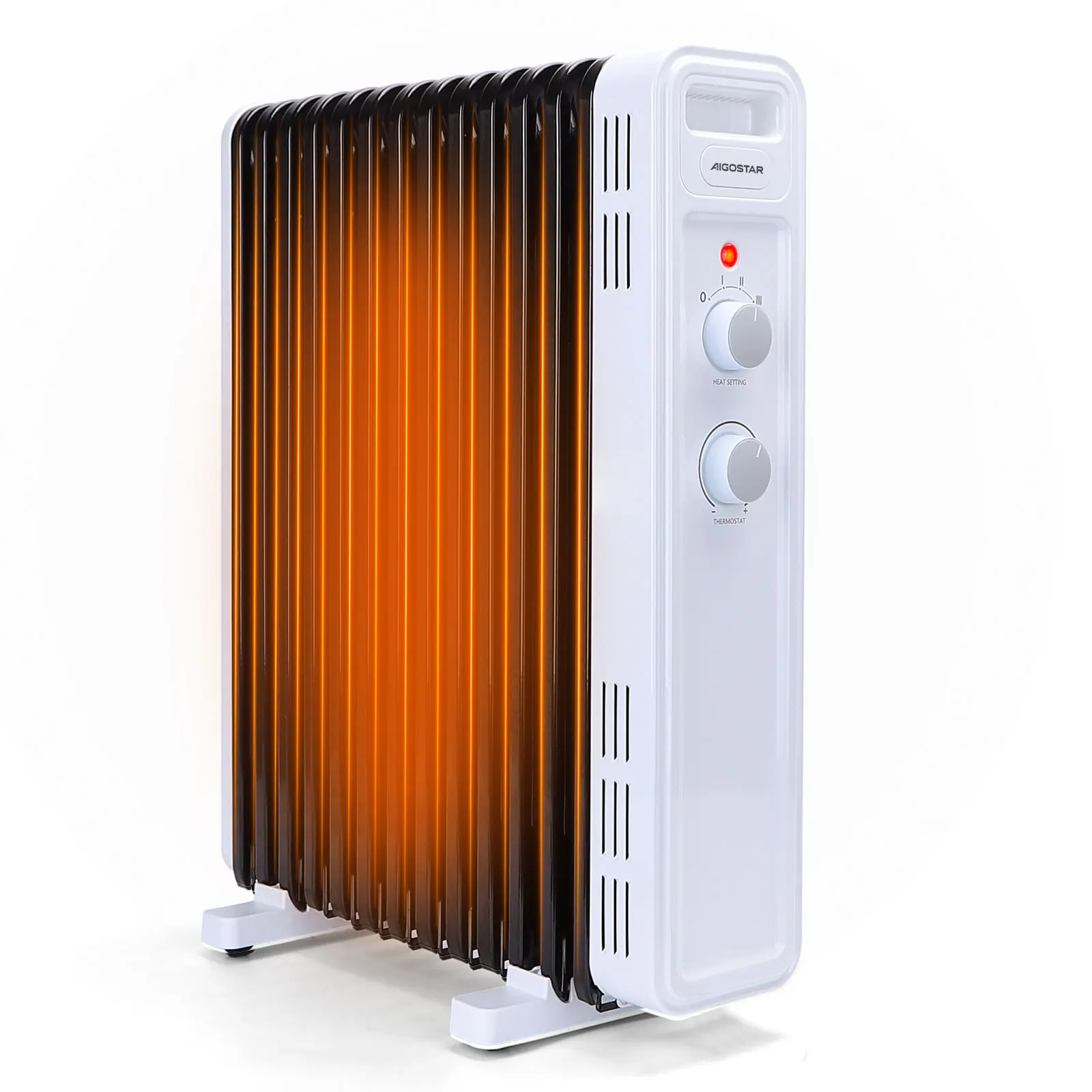 Electric Oil Radiator, Silent, 2500W, 13 Elements, Fast Heating ...