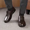 Handmade Genuine Leather Shoes Men Loafers Business Casual Shoes Classic Soft Leather Hombre Breathable Flat Shoes 3