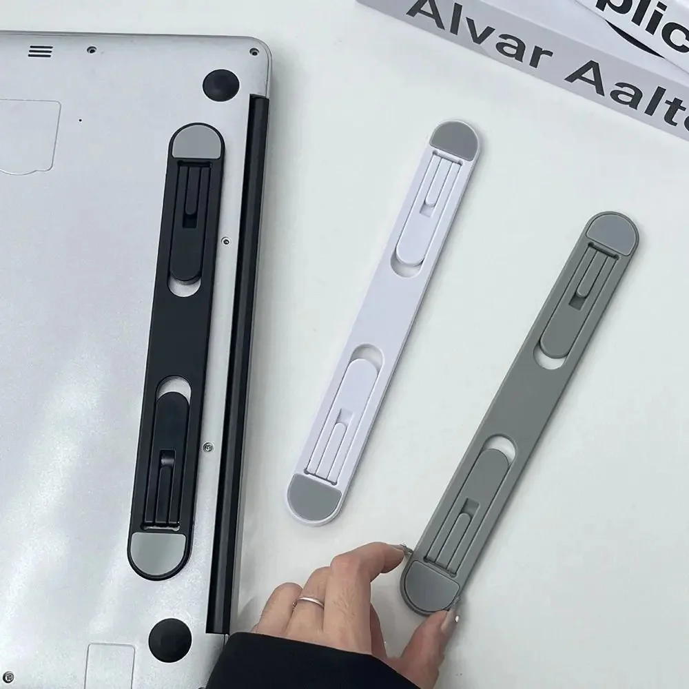 유니버설 인비저블 노트북 라이저 스탠드 쿨링 패드 브래킷 (맥북 프로 13 14 15 에어, 레노버, 삼성 노트북 홀더 마운트)