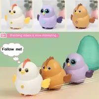 Cute Magnetic Swinging Walking Chick Toy Lightweight Duckling Owl Electric Walking Chick Toy Swinging Magnetic Toys Toddler 1