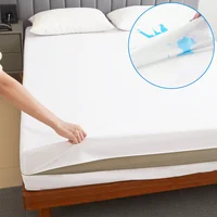 Waterproof Mattress Protector with Zipper Soft & Breathable & Noiseless Antibacterial, Anti-mite Mattress Cover , Queen/King