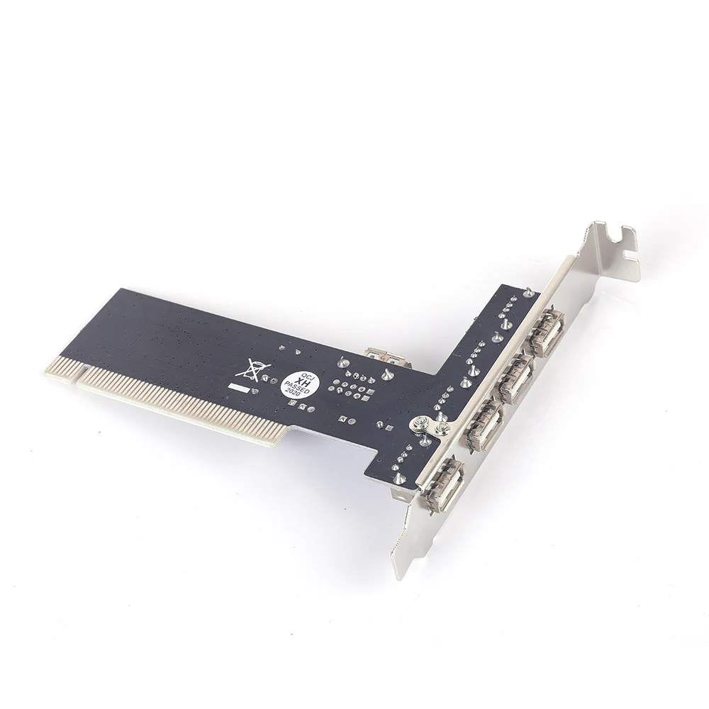 2.0 4 Porte 480Mbps Ad Alta Velocità Tramite Hub Adattatore Per Scheda Controller Pci Schede Pci Per Vista Windows Me Xp 2000 98 Se Per Desktop