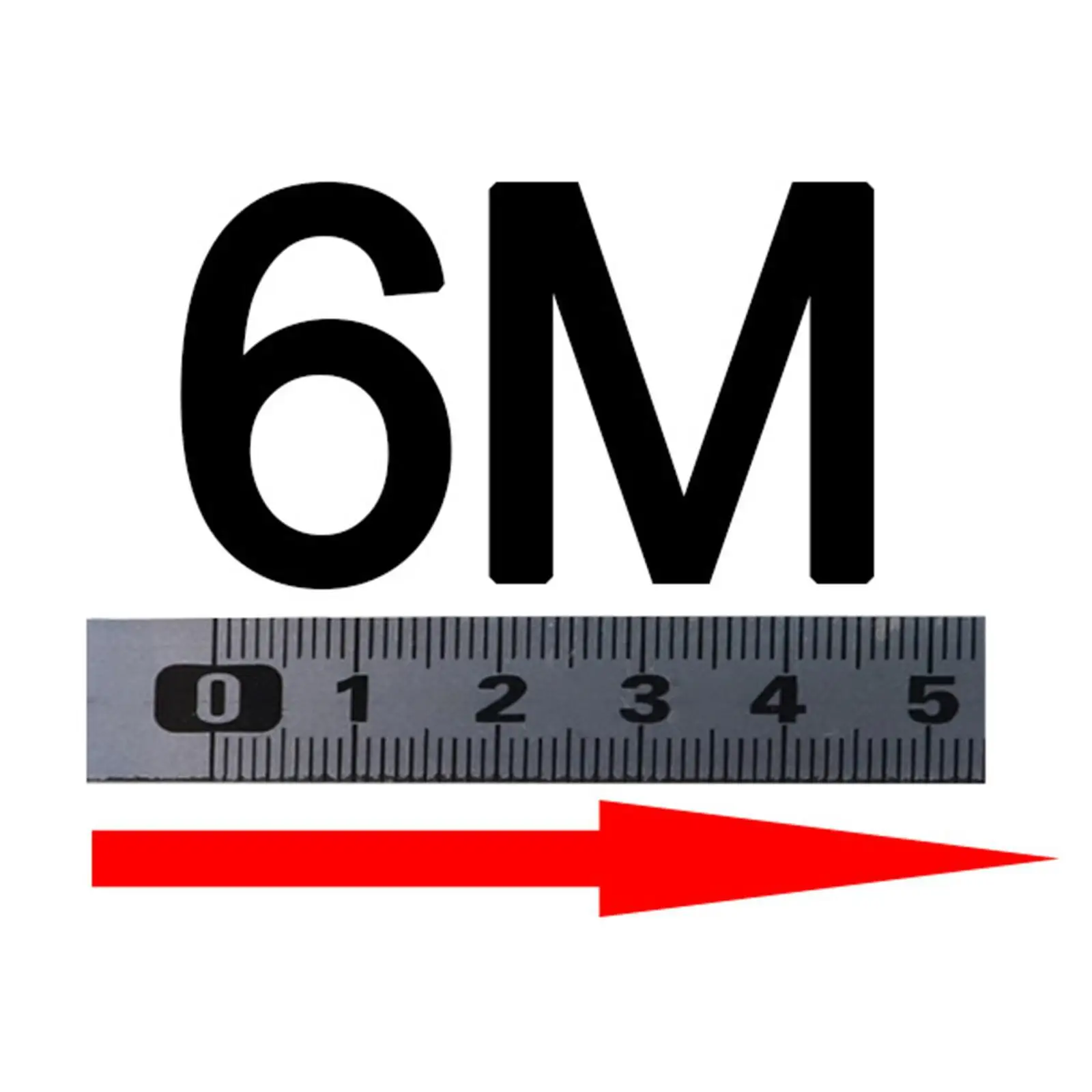 Adhesive Tape Measure Table Sticky Tape Measure for Miter Saw Woodworking L to R 6m