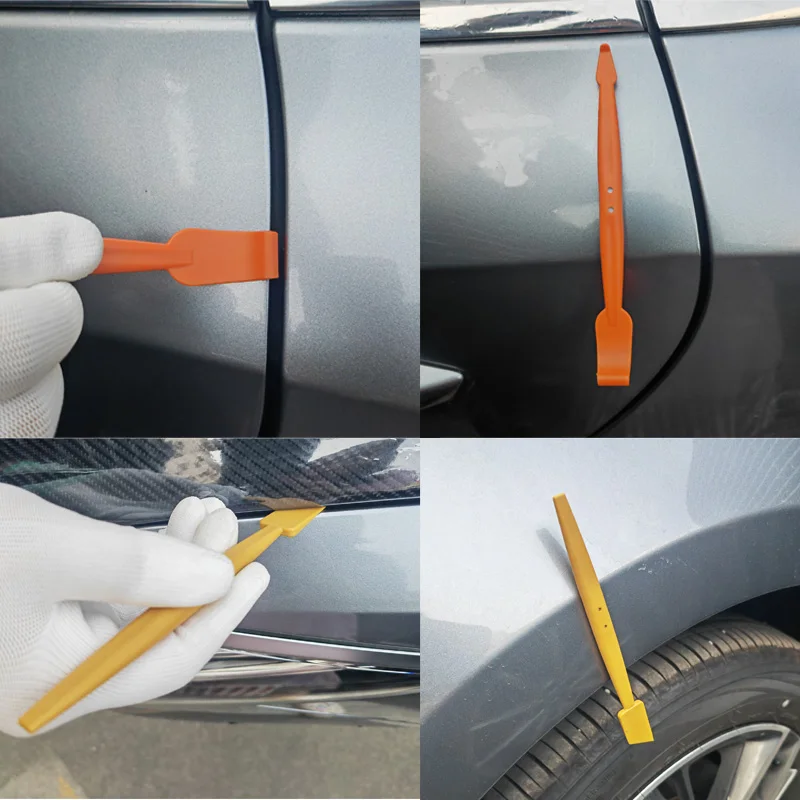 Window Tint Tools Vinyl Wrap Shank Gasket Squeegee Micro Stick Squeegee Tucking Tools for Car Window Tint Film Corner Scraper